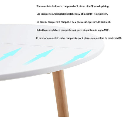 Runder Esstisch Schwarz Skandinavisch – MDF Küchentisch 80x80cm