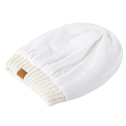 Strickmütze Oversized Zopfmuster für Damen und Herren
