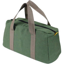 Grüne Werkzeugtasche 14-Zoll mit weit geöffnetem