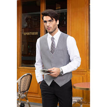 Herren Weste Baumwolle Hellgrau 3XL