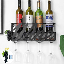 Weinflaschenhalter Wand 42cm Metall Weinregal Küchenzubehör