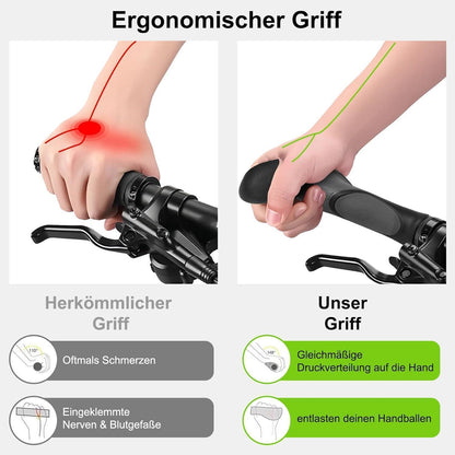 Ergonomische Fahrradgriffe 1 Paar 22 mm Rutschfester Lenker