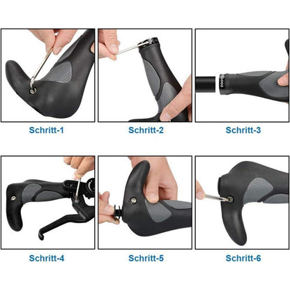 Ergonomische Fahrradgriffe 1 Paar 22 mm Rutschfester Lenker