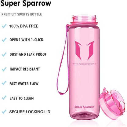 Sportflasche Tritan 750ml BPA-frei Glossy Rosa