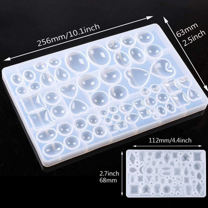 Silikon Gießformen für Harz Schmuck – 2er Set DIY