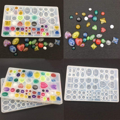 Silikon Gießformen für Harz Schmuck – 2er Set DIY