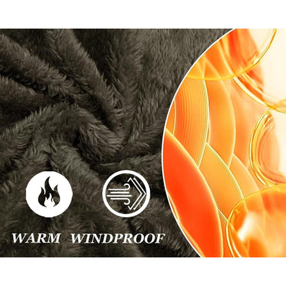 Herren Winterparka Fleecegefüttert mit Taschen & Kapuze