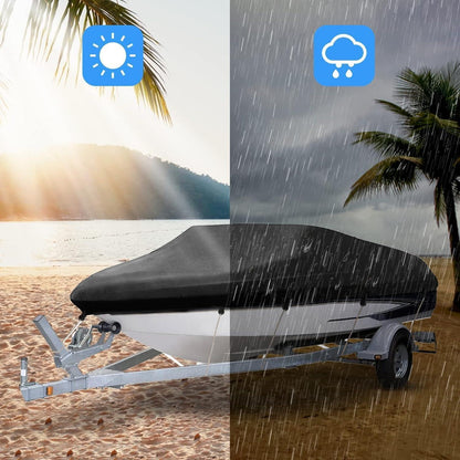 Wasserdichte Bootsplane 14-16ft – Schutzcover für V-Rumpfboote