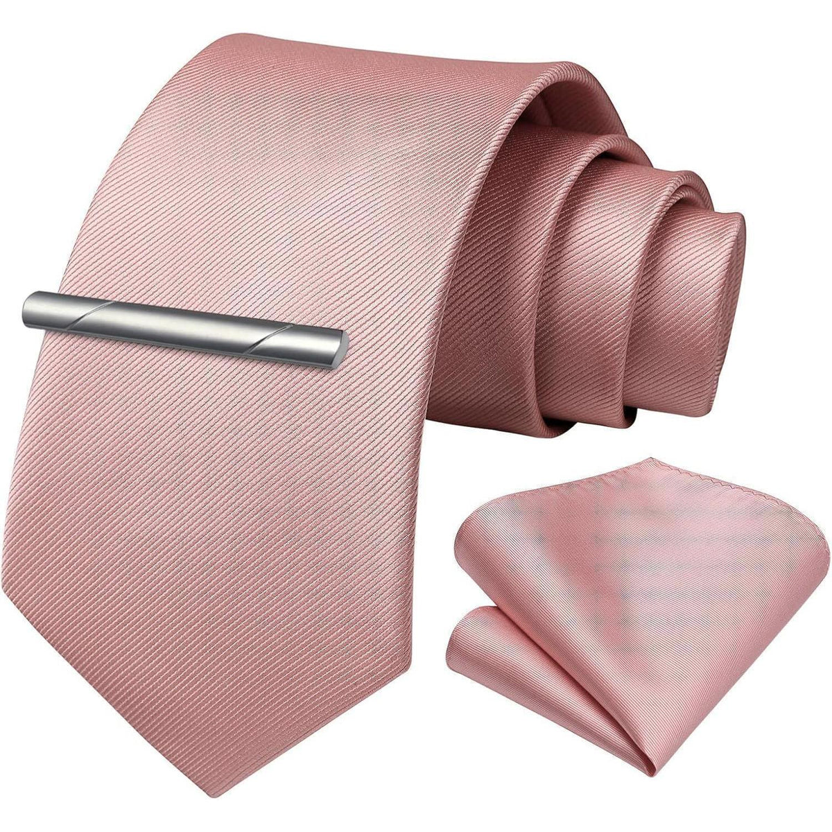 Herren Krawatten-Set mit Einstecktuch & Krawattenklammer - A-Rosa