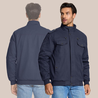 Herren Winterjacke Sherpa gefüttert Dunkelblau M