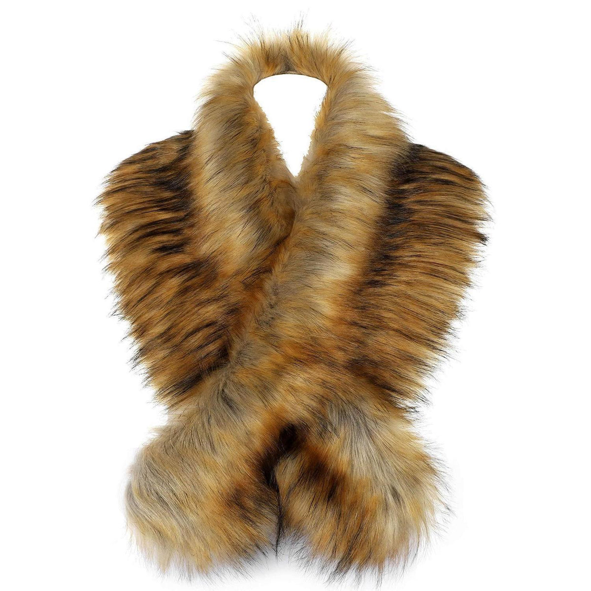 Damen Kunstfell Kragen 120cm warm für Winter Outfits