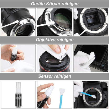 Kamera Reinigungsset 17-teilig für DSLR Objektive Handys