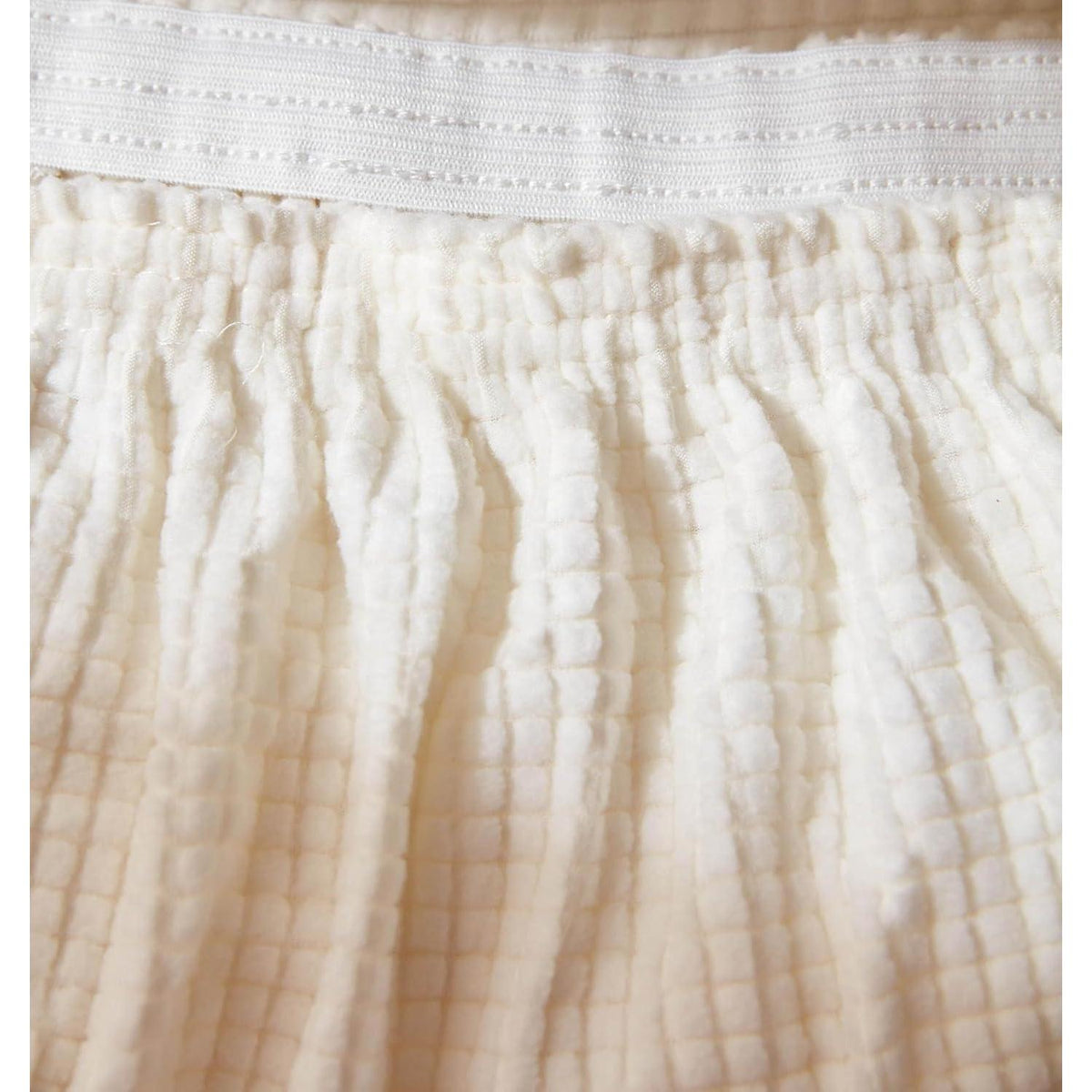Ohrensesselüberzug 2-teilig Jacquard, Cremefarben