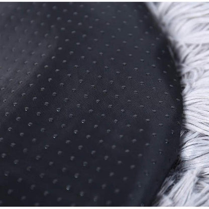Rundes Hundebett Deluxe Plüsch XXL 120cm Grau