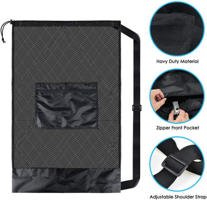 BROTOU Großes Ballnetz Ballsack Fußballtasche 8-15 Bälle Meshbag