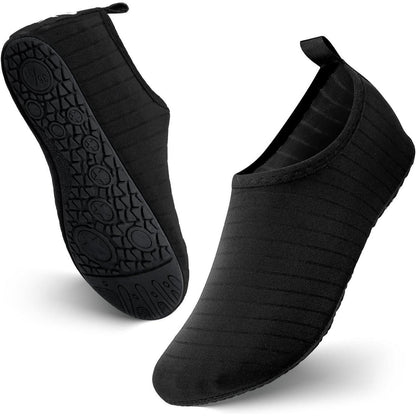 Wasserschuhe Unisex Schnelltrocknend Badeschuhe Schwarz 38/39
