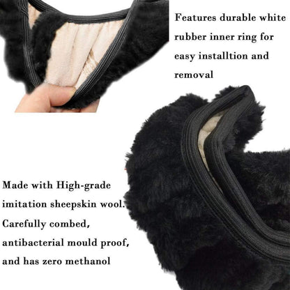 Plüsch Lenkradhülle Winter – Weich & Komfortabel 36-39cm