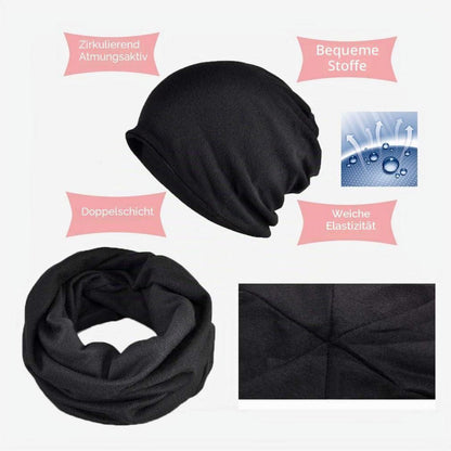 Chemo Hut 3er Pack Beanie Schal Turban für Haarausfall Mix Color