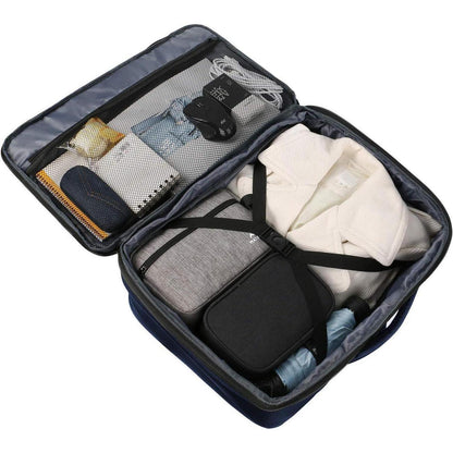 Erweiterbarer Handgepäck Rucksack 40L, Blau, 50x35x20cm