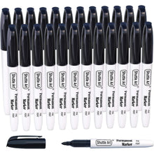24 schwarze Permanentmarker mit feiner Spitze, wasserfest