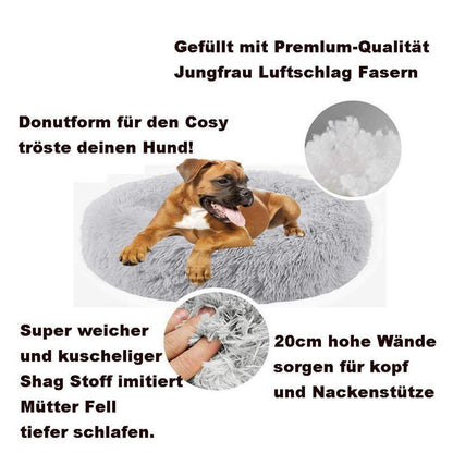 Deluxe Haustierbett Donut Cuddler für Hunde & Katzen, 120cm