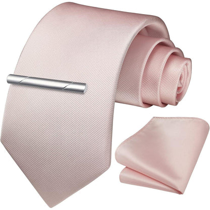 Herren Hochzeit Krawatten Einstecktuch Set Einfarbige Farben