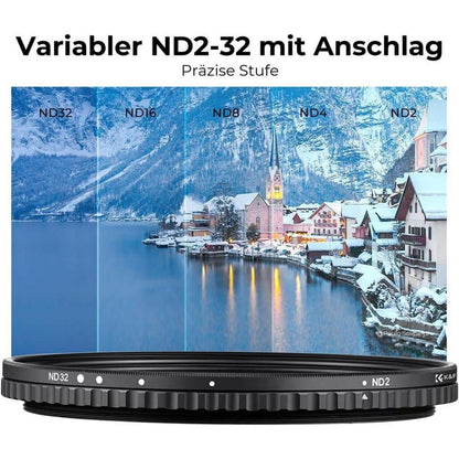 Variabler Graufilter ND2-32 (1-5 Blenden) für Landschafts- & Videografie