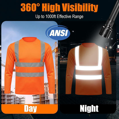 Warnschutz T-Shirt XXL Orange – Atmungsaktiv & Reflektierend
