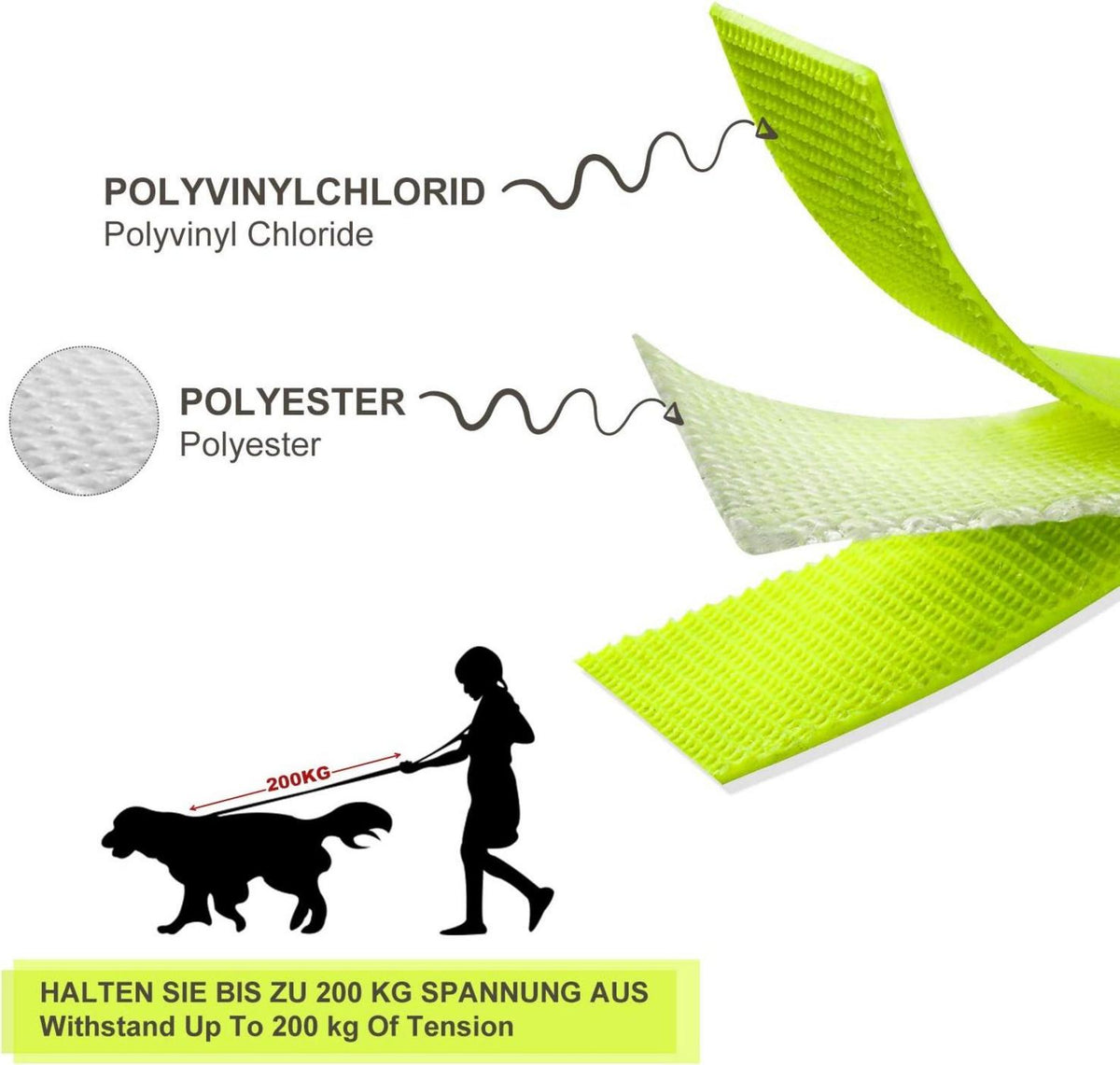 Toozey Schleppleine für Hunde 5m 10m 15m 20m Wasserdicht