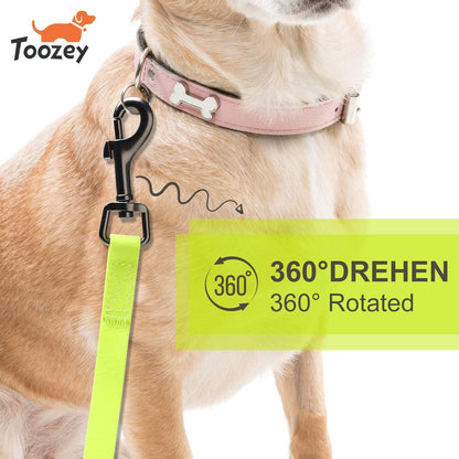 Toozey Hundeschleppleine 5m 10m 15m 20m Neon Gelb wasserdicht robust