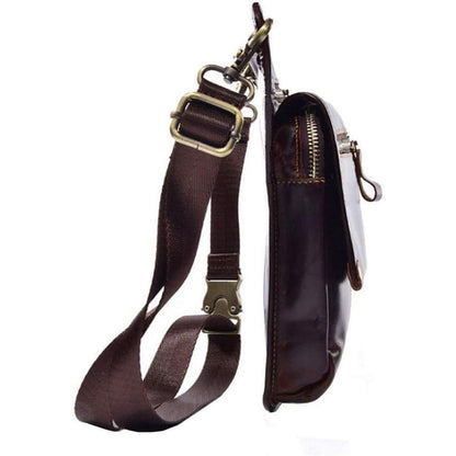 Leder Beintasche Vintage für Herren & Damen – Bauchtasche Outdoor