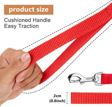 HAPPY HACHI Schleppleine für Hunde 33m Nylon Hundeleine Rot