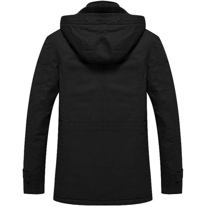 Herren Winterjacke Fleecegefüttert Marineblau | Outdoor & Arbeitsjacke
