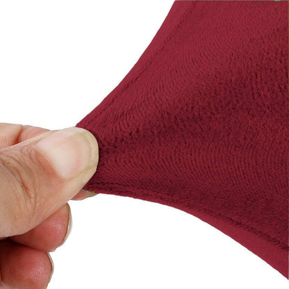 Stretchy Stuhlbezüge Samt, 6er Set (Groß), Rot