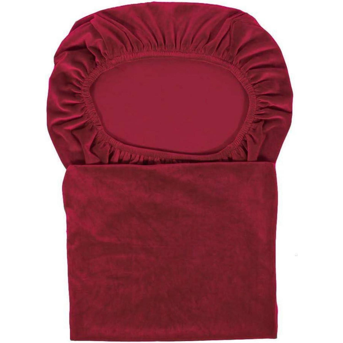 Stretchy Stuhlbezüge Samt, 6er Set (Groß), Rot