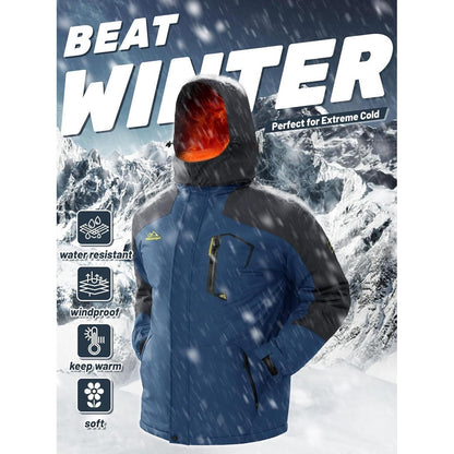 Herren Winterjacke wasserdicht & winddicht mit Fleece-Futter
