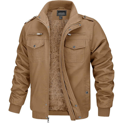 Herren Fleecejacke Winterjacke Warm & Funktional – Outdoor Parka XXL