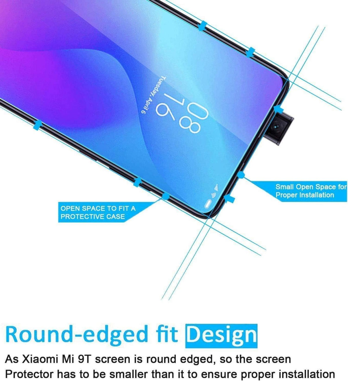 Panzer Schutz Glas für Xiaomi Mi 9T Pro 9H Displayschutzfolie
