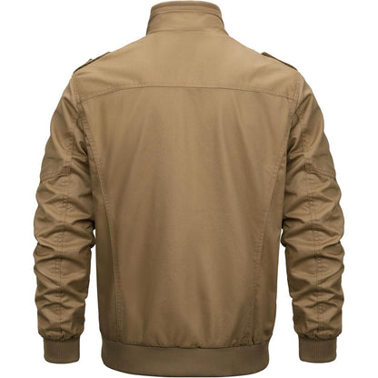 Herren Winterjacke Warm Gefüttert Khaki XXL