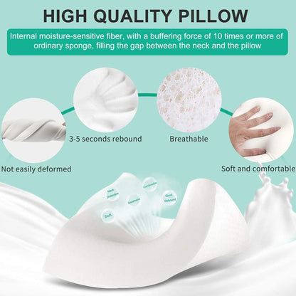 Memory Foam Nackenstützkissen Waschbar Abnehmbar