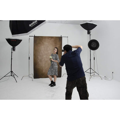 2x3m Dunkelbraun Fotohintergrund – Faltbar & Texturiert