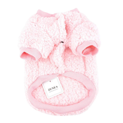 Wintermantel für kleine Hunde – Fleece Pullover Rosa M
