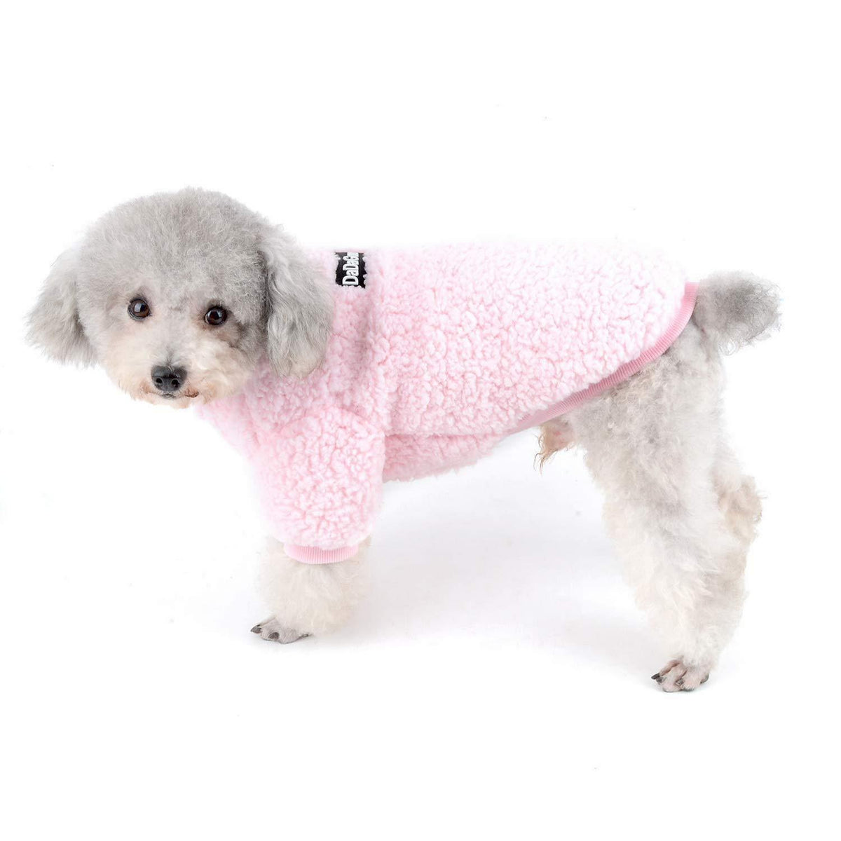 Wintermantel für kleine Hunde – Fleece Pullover Rosa M