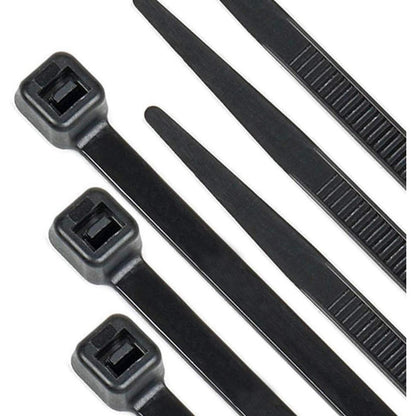 300mm Kabelbinder Schwarz 100er Pack – Nylon, UV-Beständig