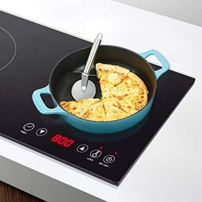 Gusseisen Sauteuse 28 cm – Emaillierte Schmorpfanne Blaugrün