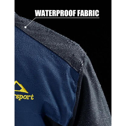 Herren Fleecejacke Winter Warm Gefüttert Skijacke Blau