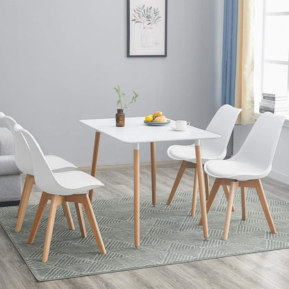 Rechteckiger Esstisch Weiß – Skandinavisch & 110x70cm