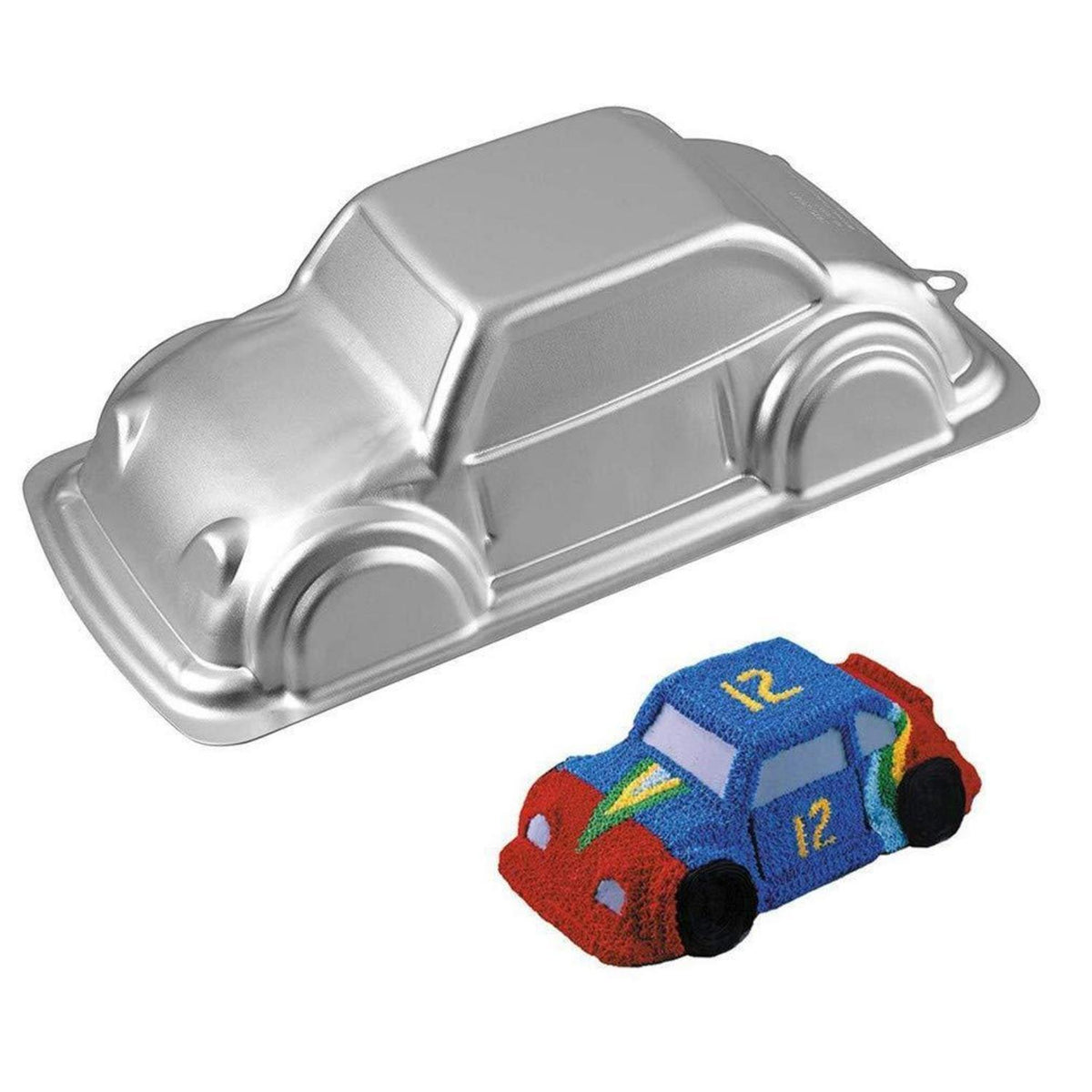 3D Auto Kuchenform aus Aluminium – Motivbackform für Geburtstagstorte