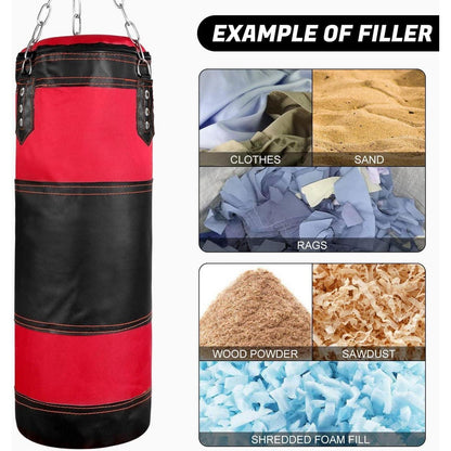 Odoland Kinder Boxsack Set 2FT Ungefüllt 6OZ Boxhandschuhen