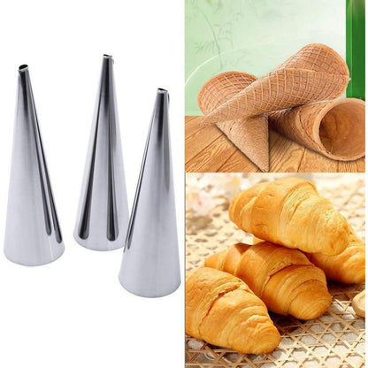 Cannoli Backform Edelstahl 16tlg Set für Schillerlocken & Co.